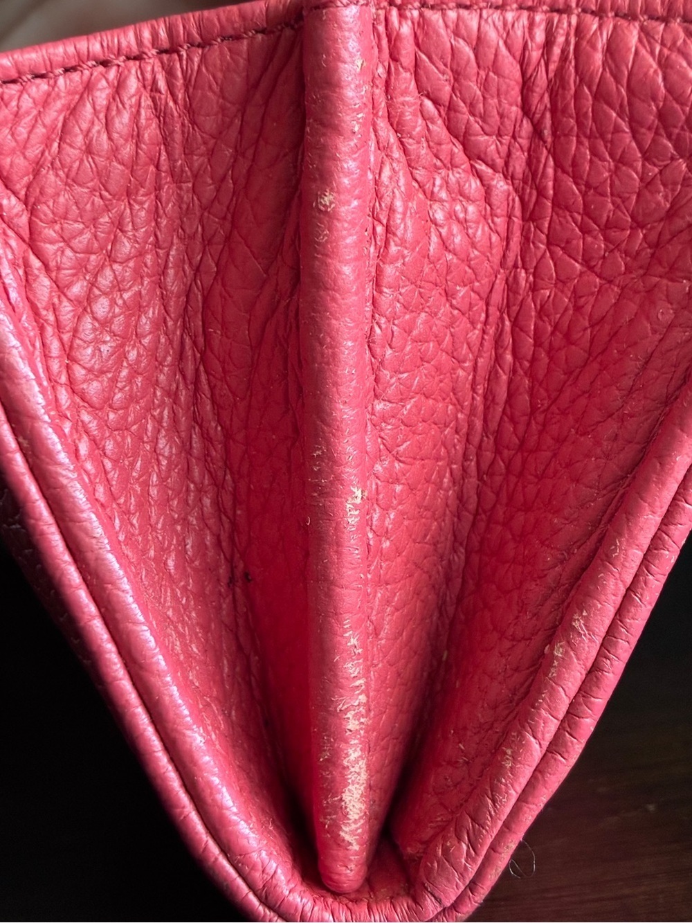 Michael Kors Coral Pink Pebbled Leather Wallet with Gold Logo - Picture 6 of 9
